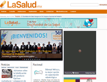 Tablet Screenshot of lasalud.mx